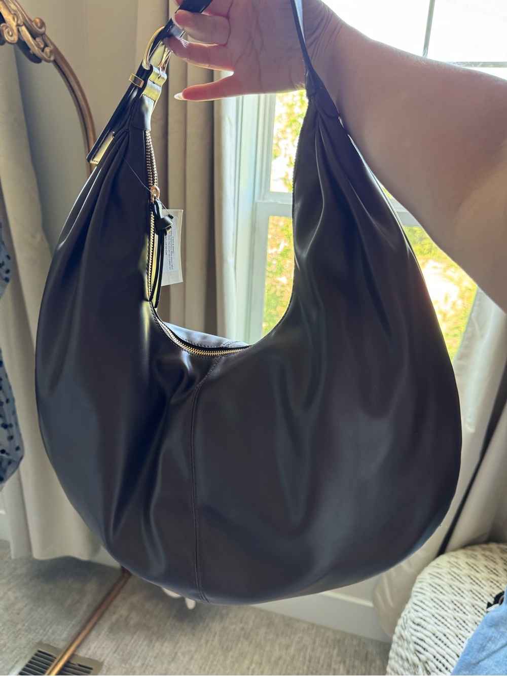 Chocolate brown Leather Hobo Bag - Classic Women's Shoulder Bag - Picture 2 of 13